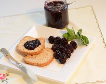 2 besten Rezepte für Brombeerpüree mit Zucker für den Winter ohne Kochen