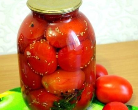 Recettes pour mariner les tomates avec des graines de moutarde pour l'hiver