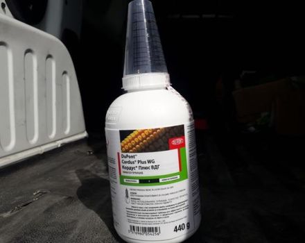 Gebrauchsanweisung des Herbizids Cordus Plus, Verbrauchsraten und Analoga