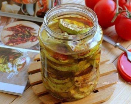 Ein köstliches Rezept für gebackene Zucchini für den Winter zu Hause
