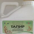 Instructions for the use of the herbicide Tapir, mechanism of action and consumption rates