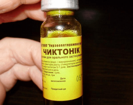 Instructions for use for chickens means Chiktonik