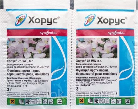 Anweisungen zur Verwendung des Horus-Fungizids für die Traubenverarbeitung und Wartezeiten