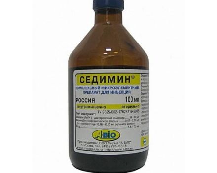 Instructions pour l'utilisation de Sedimin pour les porcelets, effets secondaires et contre-indications