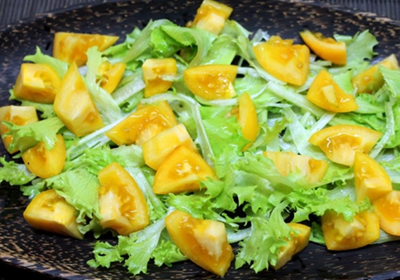 salade aux tomates jaunes