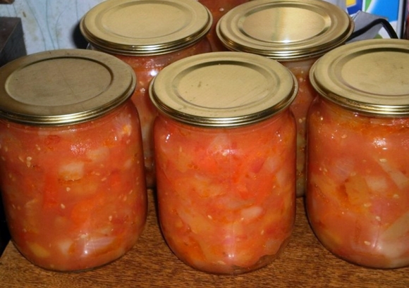 lecho de courgettes en pots