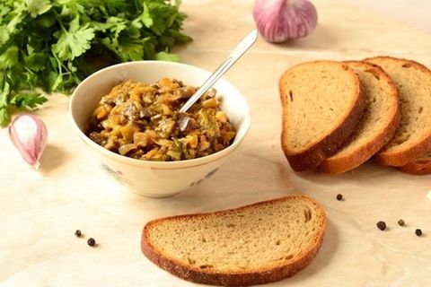 champignons dans un bol