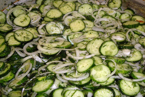 Nezhinsky cucumber salad