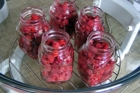 framboises dans l'airfryer