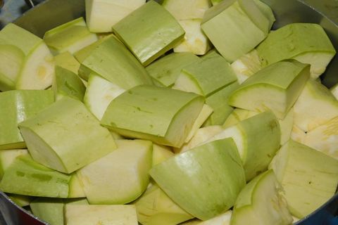 courgettes tranchées