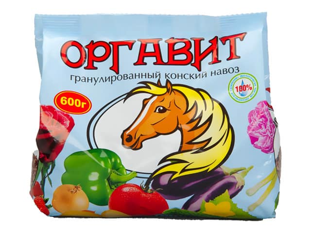 Pferdemist in Granulat