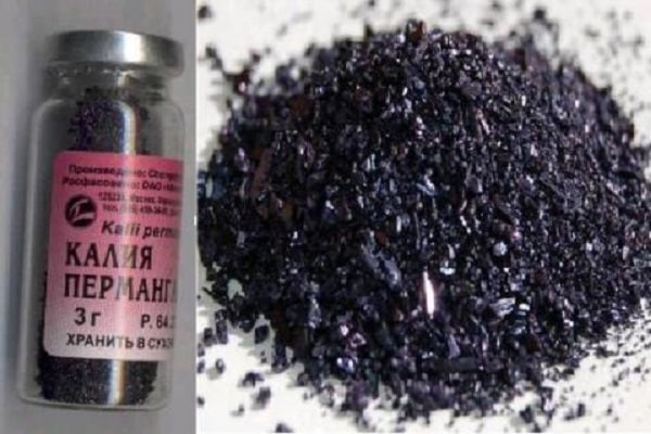 le permanganate de potassium