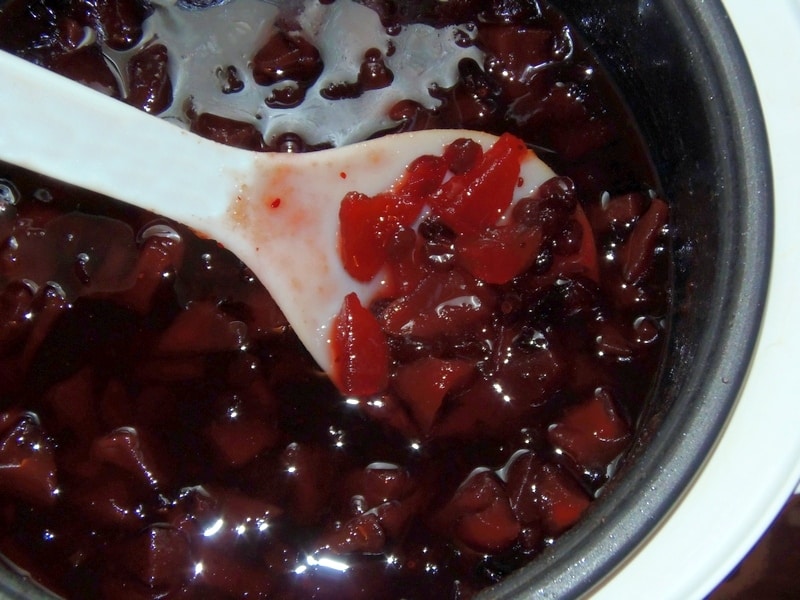 Marmelade in einem Slow Cooker