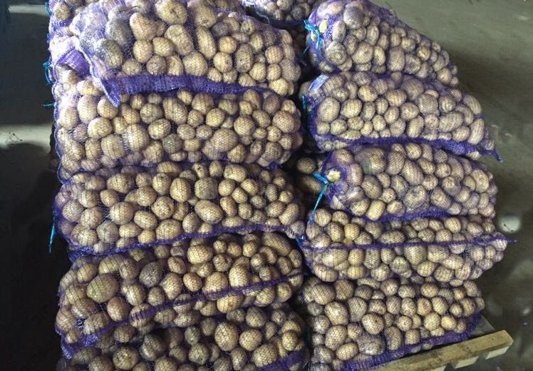 Säcke mit Kartoffeln