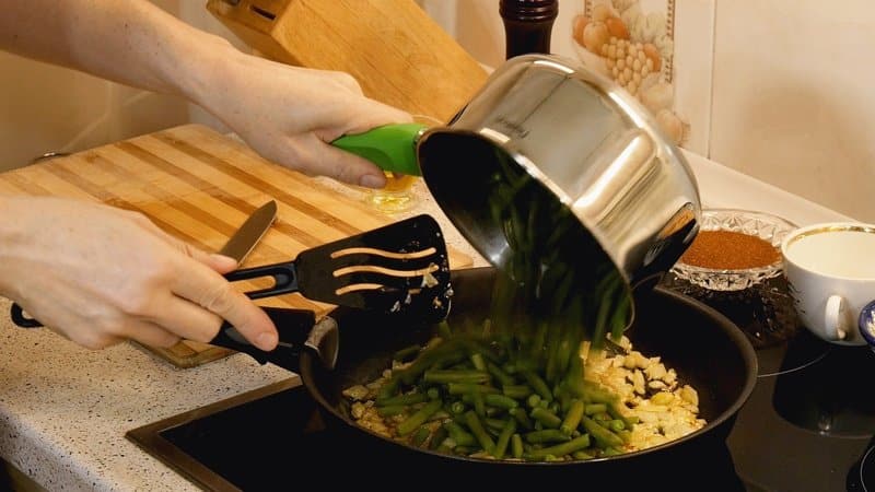 la cuisson des haricots