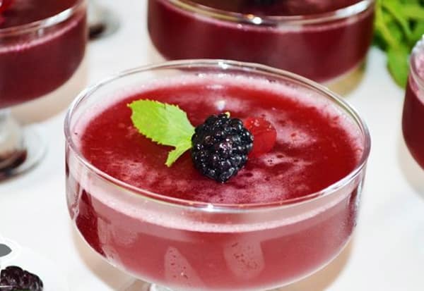 apparence de gelée de mûres