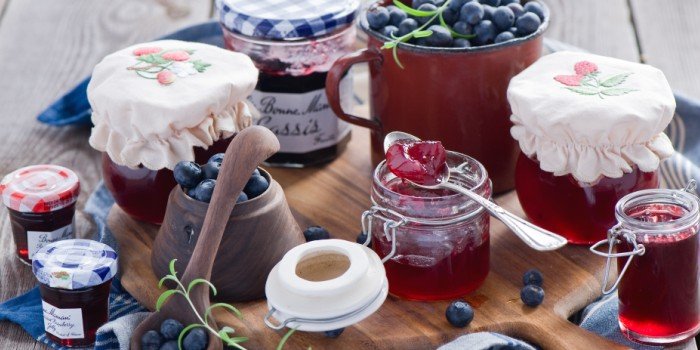 confiture de myrtilles