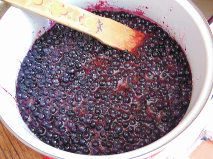 confiture de myrtilles