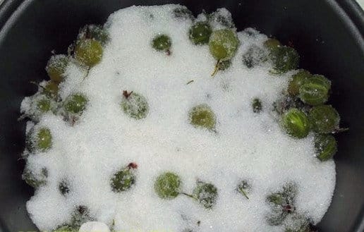 Stachelbeeren mit Zucker