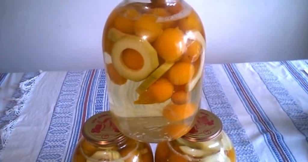 compote de cerises et courgettes