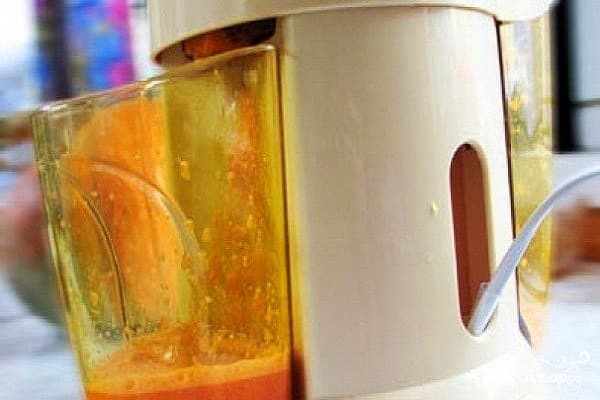 zum Entsafter geschickt