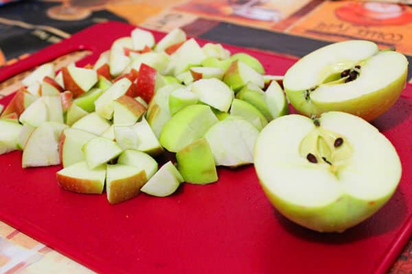 cut apples