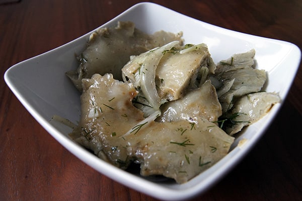 gesalzene Milchpilze