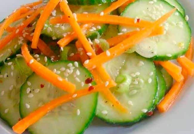 Gurken auf Koreanisch für den Winter