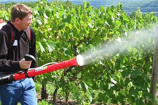 pulvérisation abondante