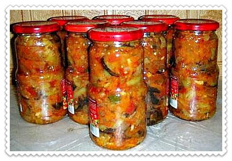 ein Dutzend Auberginen für den Winter