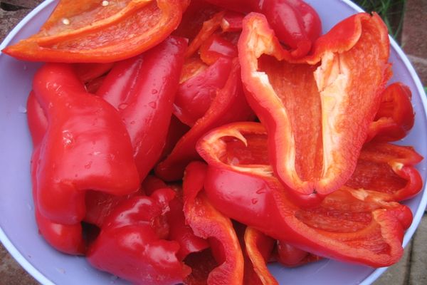 Pfeffer in einem Teller