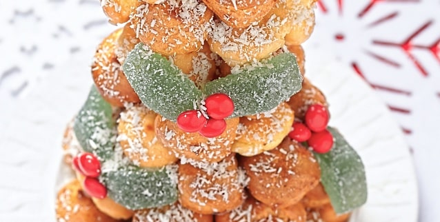 Croquembush Christmas tree