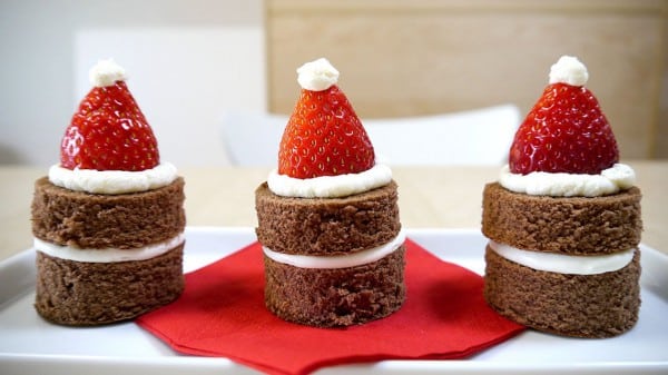 Christmas cake santa