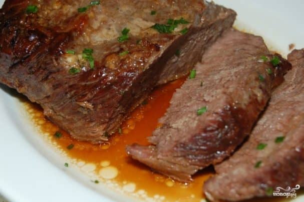 Ärmel gebackenes Rindfleisch