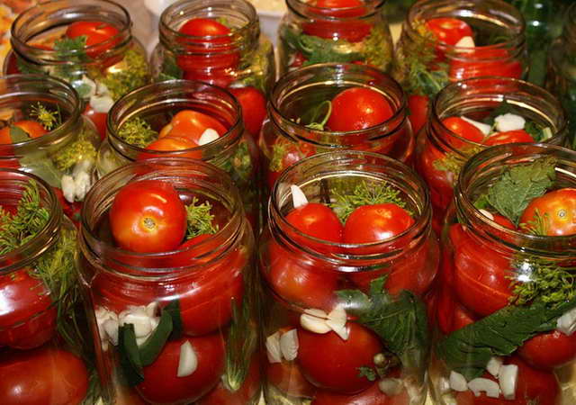 tomatoes with greens