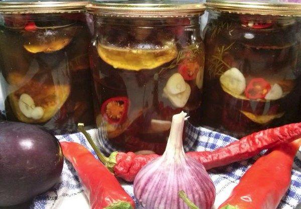 Aubergine mit Pfeffer