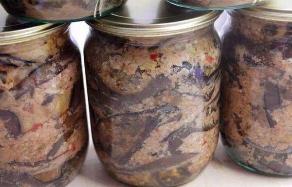 aubergine en conserve