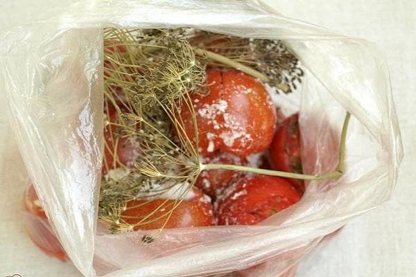 marinade dans un sac