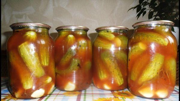 Gurken in Tomatensaft