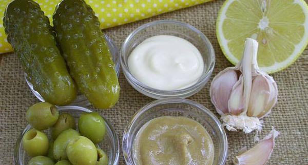 ingrédients pour la sauce