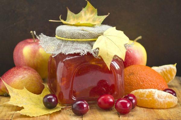 orange aux canneberges