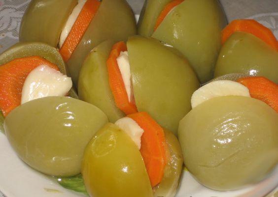 tomates vertes aux carottes