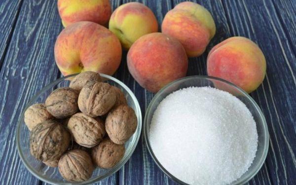 Nüsse Pfirsichzucker