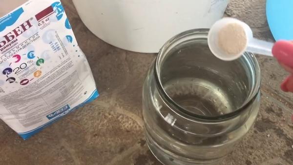 Alben mixed with water