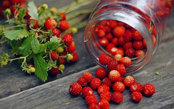 Zubereitung von Erdbeeren