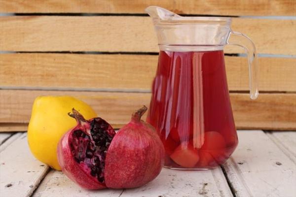 Granatapfelkompott mit Quitte