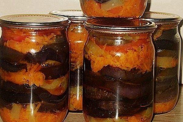 conservation d'aubergines