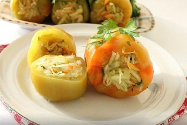 pepper with vegetables