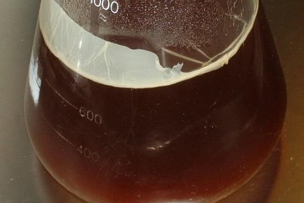 liquide à l'intérieur