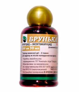 Composition et instructions pour l'utilisation du fongicide Brunka, posologie et analogues